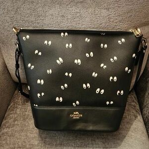 Coach X Disney 1941 DARK FAIRY TALE Collection Spooky Eyes 👀 DUFFLE Bag SNOW
